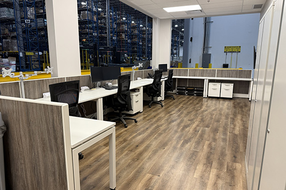 warehouse workstations at pet valu distribution centre surrey bc